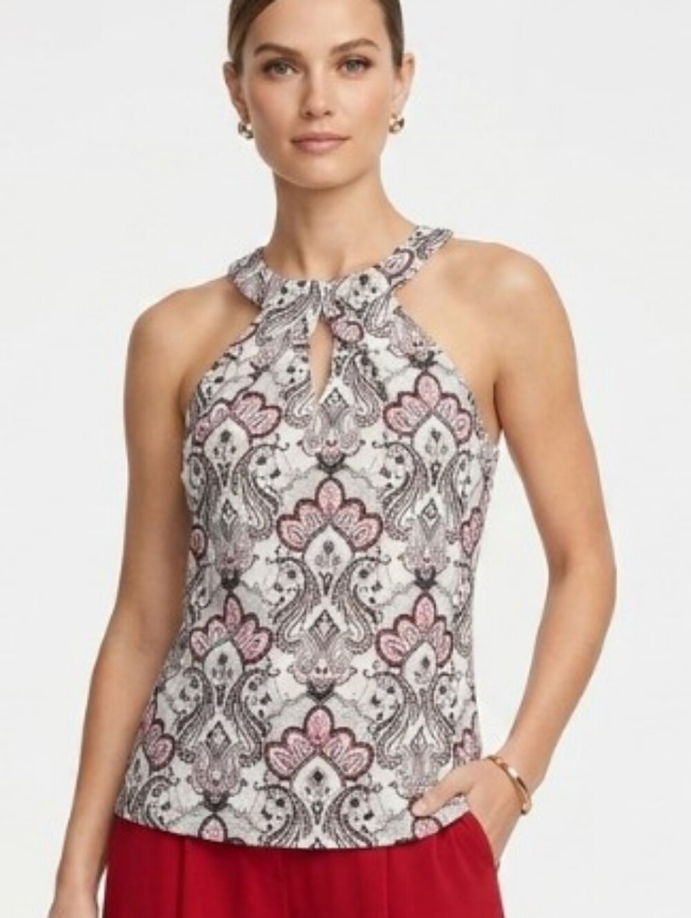 NEW White House Black Market Structured Timeless Halter